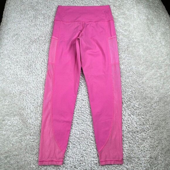 Aerie Offline Goals High Rise 7/8 Legging Pink Mesh Pockets - Picture 3 of 12